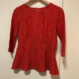 Anthropologie Moulinette Soeurs Size 8 Peplum Top